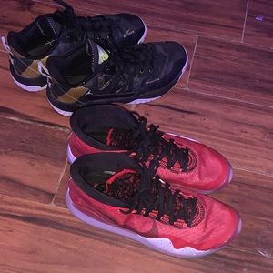 2 pairs Nike Jordan’s kds and Jordan’s why not